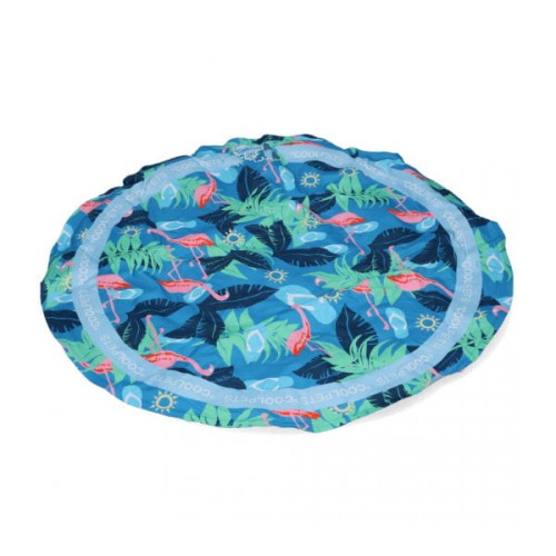 COOLPETS Mata chłodząca PREMIUM FLAMINGO dla psów.jpg