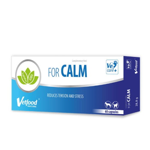 VETFOOD For Calm Preparat dla zwierząt wrażliwych na stres - 60 kapsułek.jpg