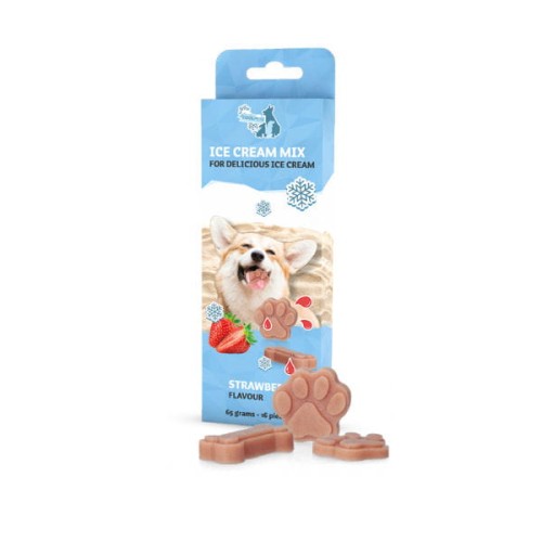 COOL PETS ICE Mieszanka do robienia lodów truskawkowych - 65 g.jpg