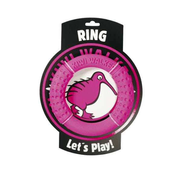 KIWI WALKER LET'S PLAY RING MAXI - zabawka dla psów -  kol.  różowy.jpg