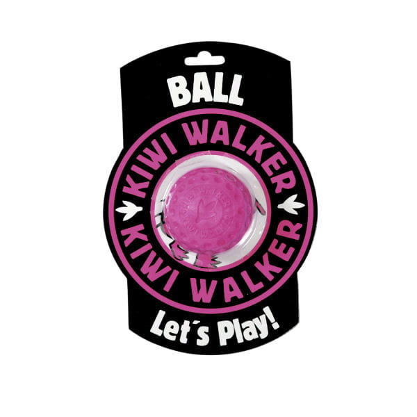 KIWI WALKER Let's Play BALL MAXI - zabawka dla psów -  kol. różowy.jpg