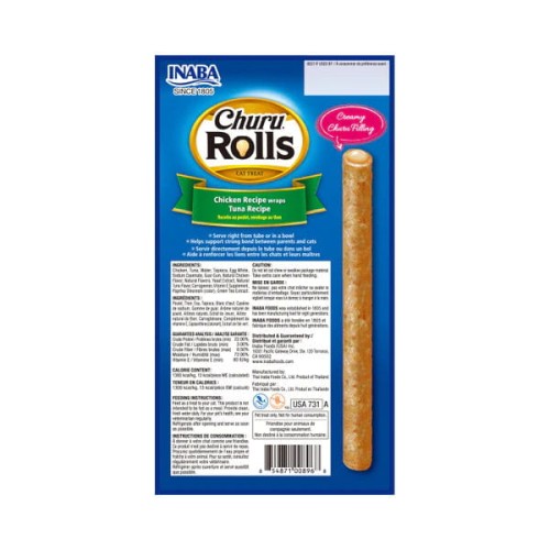 INABA CHURU ROLLS CHICKEN WRAPS TUNA Przysmaki kremowe kurczakiem i tuńczykiem dla kotów.jpg