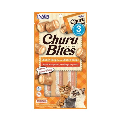 INABA CHURU BITES CHICKEN WRAPS CHICKEN Przysmaki kremowe w postaci poduszeczek z kurczakiem dla kotów - 30 g.jpg