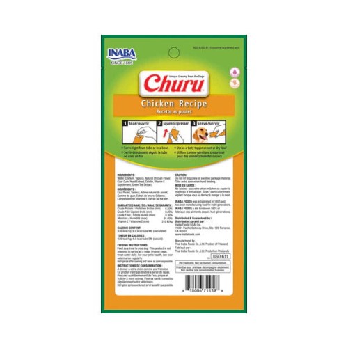 INABA DOG CHURU CHICKEN Przysmaki kremowe z kurczakiem dla psów.jpg