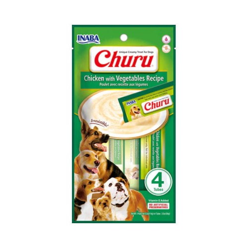 INABA DOG CHURU CHICKEN WITH VEGETABLES Przysmaki kremowe z kurczakiem i warzywami dla psów - 14 g.jpg