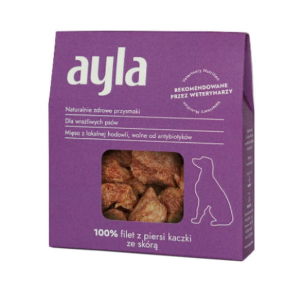 AYLA Filet z piersi kaczki ze skórą - przysmaki liofilizowane dla psa  - 28 g.jpg