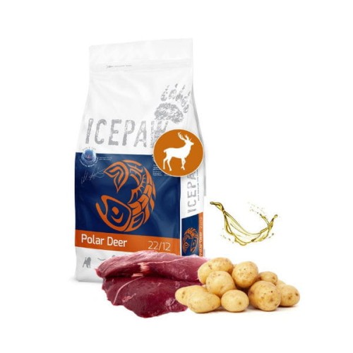 ICEPAW POLAR DEER Karma hipoalergiczna z jeleniem dla psów z nietolerancją pokarmową - 2 kg.jpg
