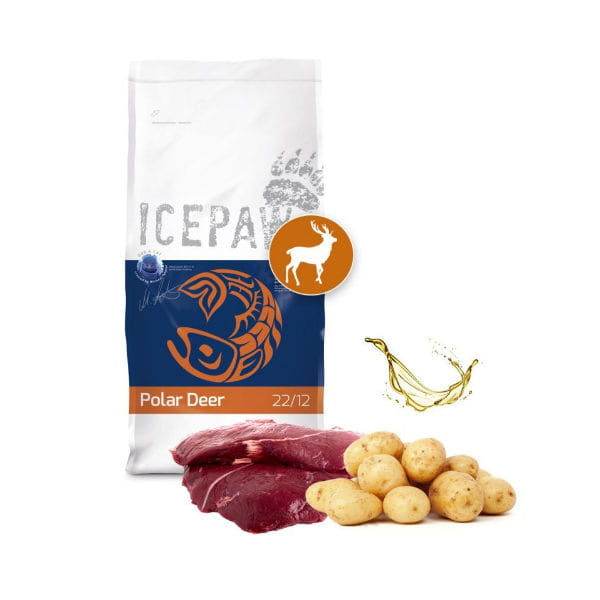 ICEPAW POLAR DEER Karma hipoalergiczna z jeleniem dla psów z nietolerancją pokarmową - 14 kg.jpg
