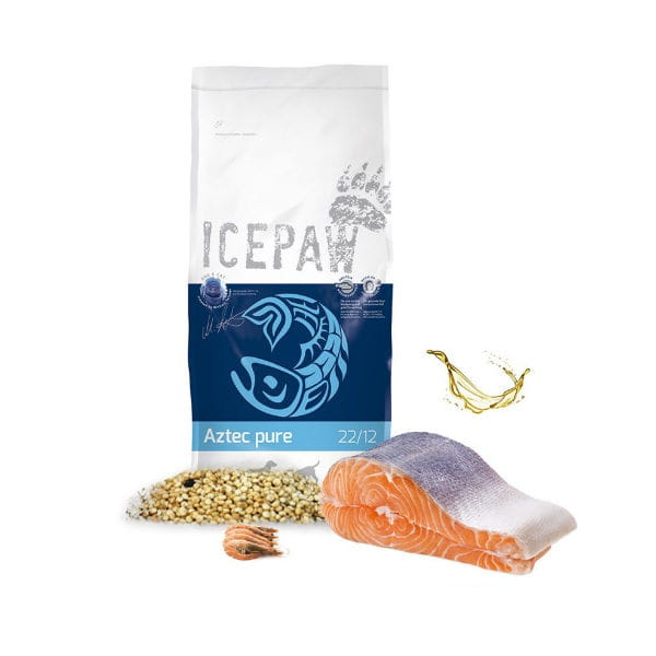 ICEPAW AZTEC PURE Karma hipoalergiczna z łososiem, krylem i amarantusem dla dorosłych psów z nadwrażliwością pokarmową - 14 kg.jpg
