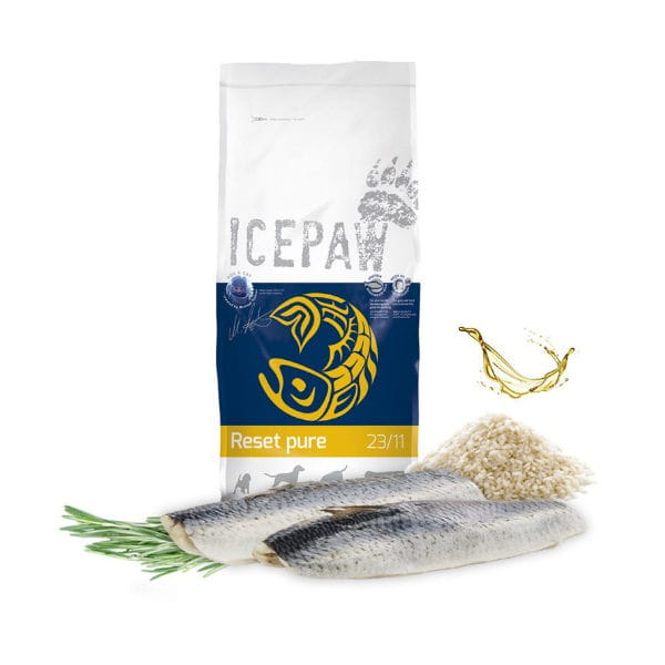 ICEPAW RESET PURE Karma hipoalergiczna ze śledziem dla dorosłych psów z nietolerancją pokarmową - 14 kg.jpg