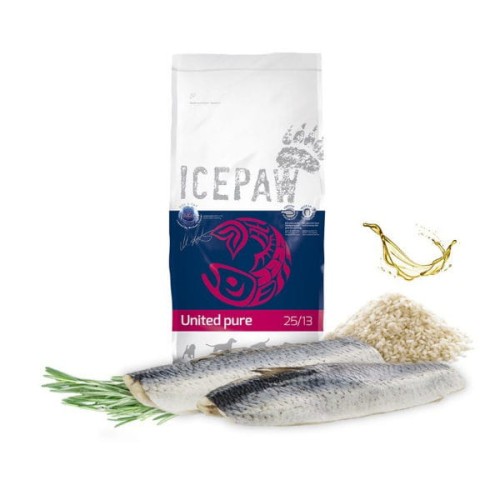 ICEPAW UNITED PURE Karma ze śledziem dla dorosłych psów  z wrażliwym układem pokarmowym - 2 kg.jpg