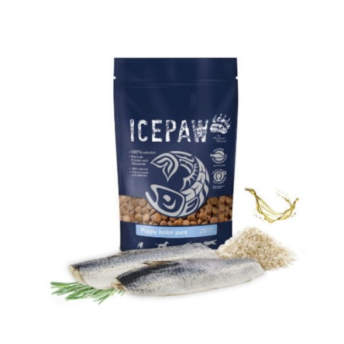 ICEPAW PUPPY JUNIOR PURE Karma ze śledziem dla szczeniąt i młodych psów - 400 g.jpg