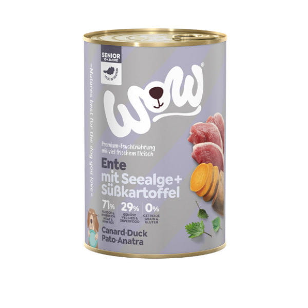 WOW SENIOR ENTE Kaczka z algami - karma pełnoporcjowa dla psów seniorów - 400 g.jpg