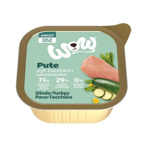 WOW Pute - indyk z cukinią i mniszkiem lekarskim -150 g.jpg