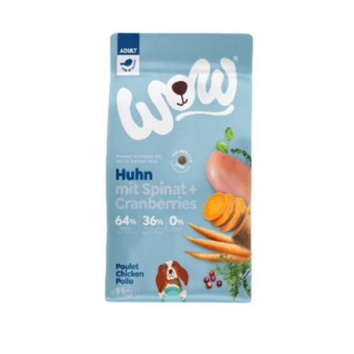 WOW MINI HUHN Kurczak ze szpinakiem i żurawiną - karma sucha pełnoporcjowa dla dorosłych psów małych ras - 1 kg.jpg