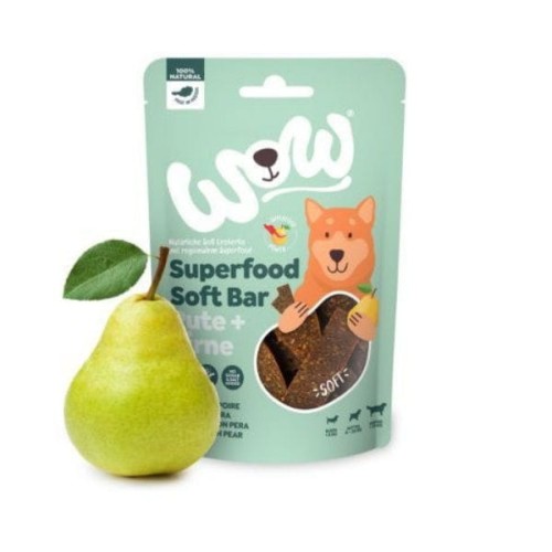 WOW SUPERFOOD SOFT BARE PUTE Indyk z gruszkami - miękkie przysmaki dla psa - 150 g.jpg