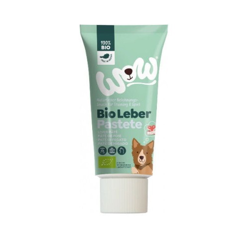 WOW BIO Leberpastete Ekologiczna mięsna pasta z wątróbką dla psów - 80 g.jpg