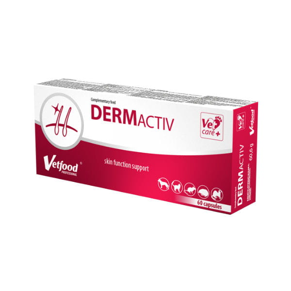 VETFOOD DERMACTIV Preparat zapewniający prawidłowe funkcjonowanie skóry i sierści u psów i kotów.jpg