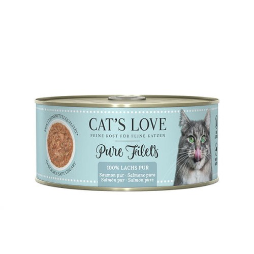 CAT'S LOVE PURE FILETS LACHS Filety z łososia - karma uzupełniająca dla kotów.jpg