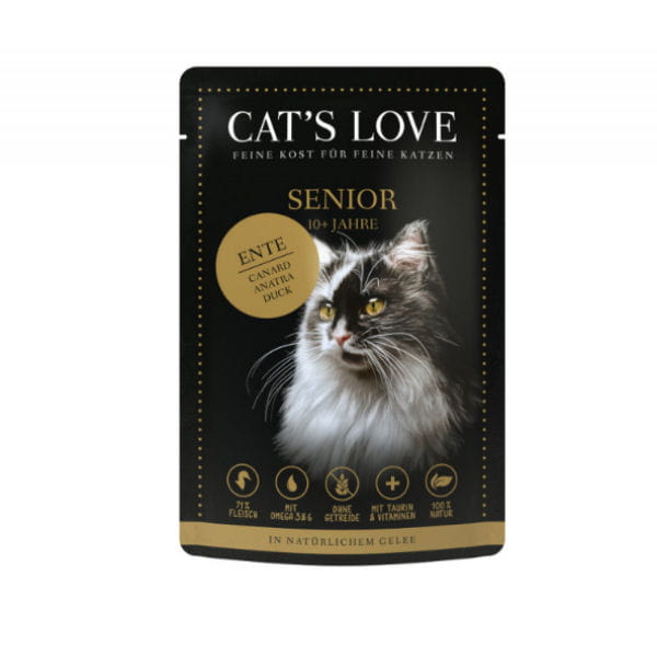 CAT'S LOVE SENIOR ENTE Kaczka i indyk w naturalnej galaretce - karma pełnoporcjowa dla kotów.jpg