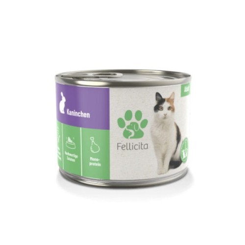 FELLICITA PURE KANINCHEN Karma pełnoporcjowa z królikiem dla kotów - 200 g.jpg