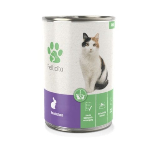 FELLICITA PURE KANINCHEN Karma pełnoporcjowa z królikiem dla kotów - 400 g.jpg