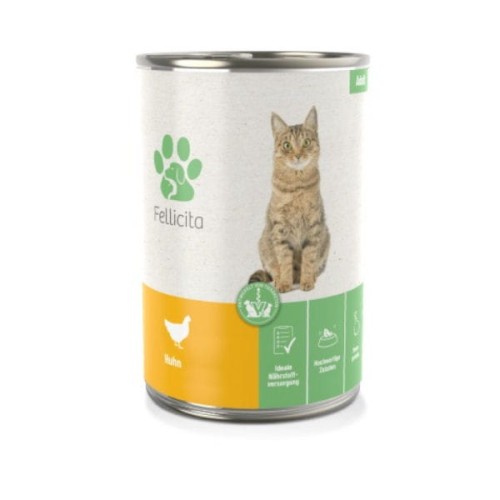 FELLICITA PURE CHICKEN Karma pełnoporcjowa z kurczakiem dla kotów - 400 g.jpg
