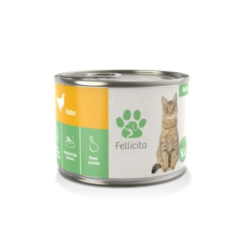 FELLICITA PURE CHICKEN Karma pełnoporcjowa z kurczakiem dla kotów - 200 g.jpg