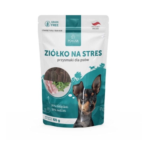 POKUSA PREMIUM SELECTION ZIÓŁKO NA STRES -  naturalne przysmaki dla psów - 60 g.jpg