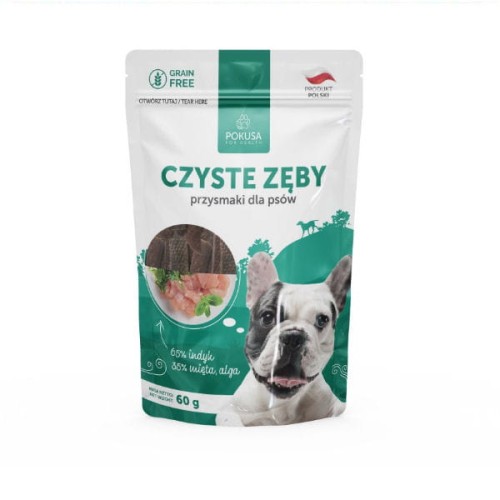 POKUSA PREMIUM SELECTION CZYSTE ZĘBY -  naturalne przysmaki dla psów - 60 g.jpg