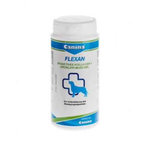 CANINA PHARMA FLEXAN Bioaktywny kolagen i nowozelandzkie małże zielone dla psów - 150 g.jpg
