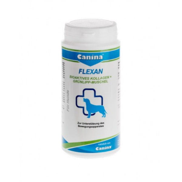 CANINA PHARMA FLEXAN Bioaktywny kolagen i nowozelandzkie małże zielone dla psów - 150 g.jpg