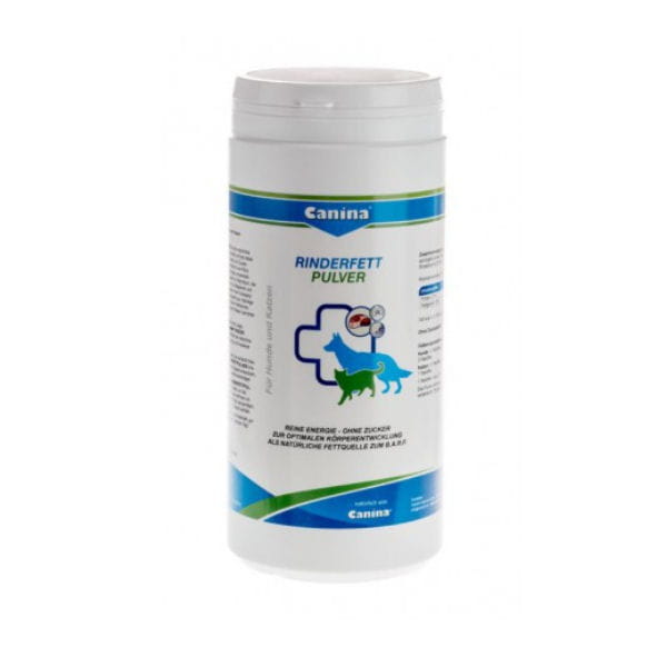 CANINA PHARMA Tłuszcz wołowy w proszku - suplement dla psów i kotów - 500 g.jpg