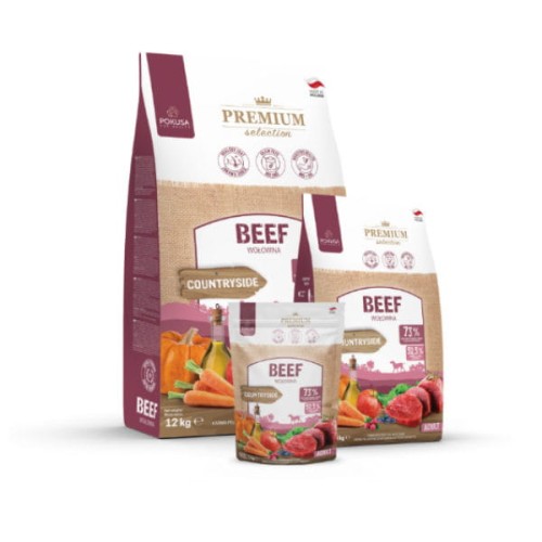 POKUSA PREMIUM SELECTION ADULT BEEF Karma sucha pełnoporcjowa z wołowiną dla dorosłych psów - różna pojemność.jpg