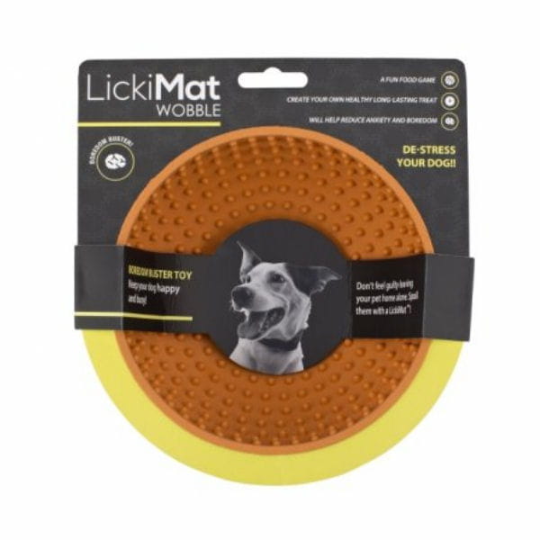 Miska do lizania dla psa,LickiMat Wobble - kol. pomarańczowy -.jpg