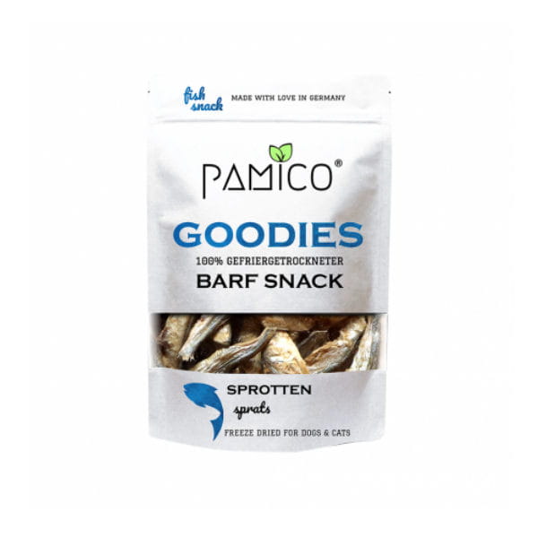 PAMICO GOODIES Przysmaki liofilizowane Całe szproty dla psów i kotów - 50 g.jpg