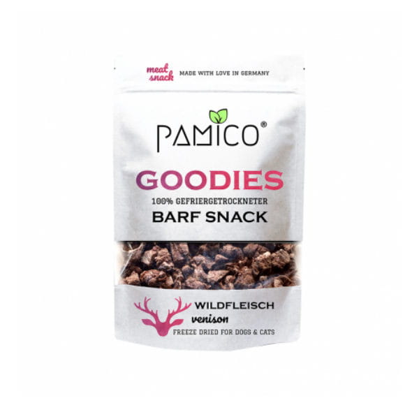 PAMICO GOODIES Przysmaki liofilizowane Mięso dziczyzny dla psów i kotów - 50 g.jpg