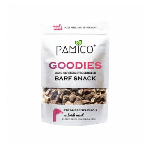 PAMICO GOODIES Przysmaki liofilizowane Mięso strusia dla psów i kotów - 50 g.jpg