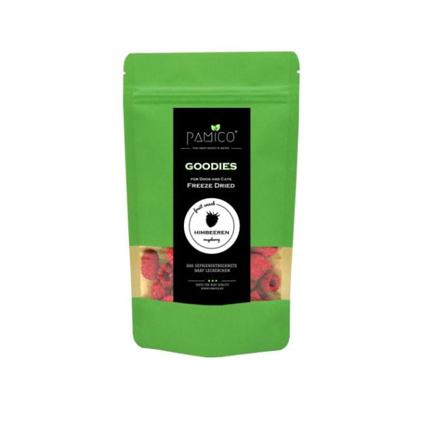 PAMICO GOODIES Maliny liofilizowane - przysmaki dla psów i kotów - 30 g.jpg