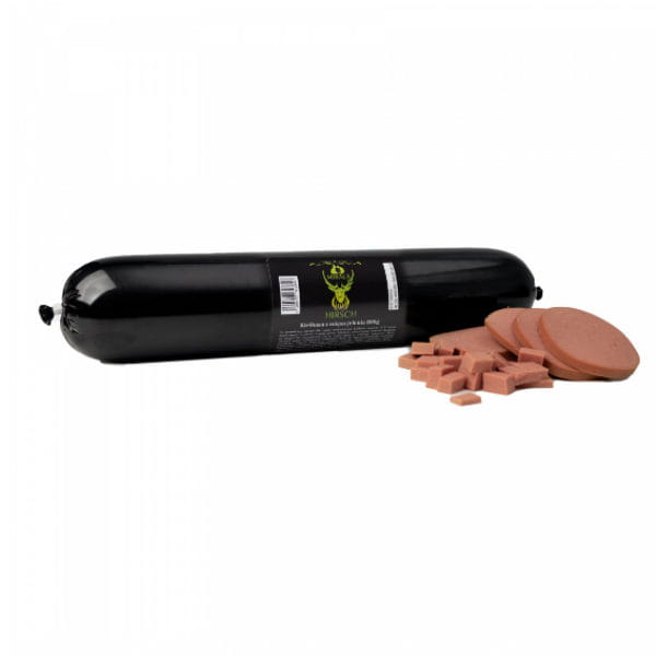 MIRALS - kiełbasa dla psa z mięsa jelenia 800 g.jpg