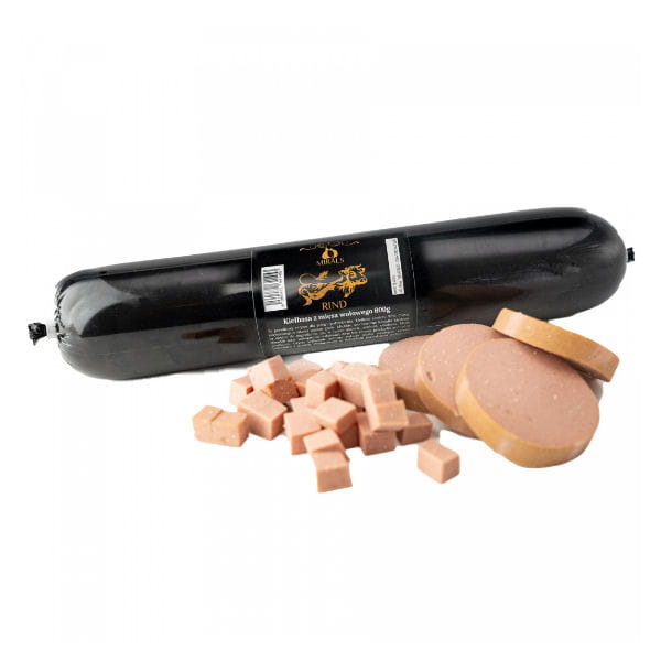 MIRALS Kiełbasa treningowa z wołowiny dla psów - 800 g.jpg
