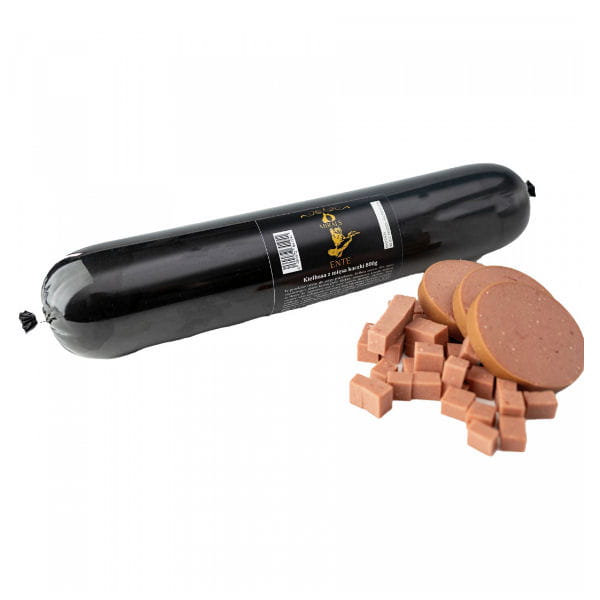 MIRALS Kiełbasa treningowa z kaczki dla psów - 800 g.jpg