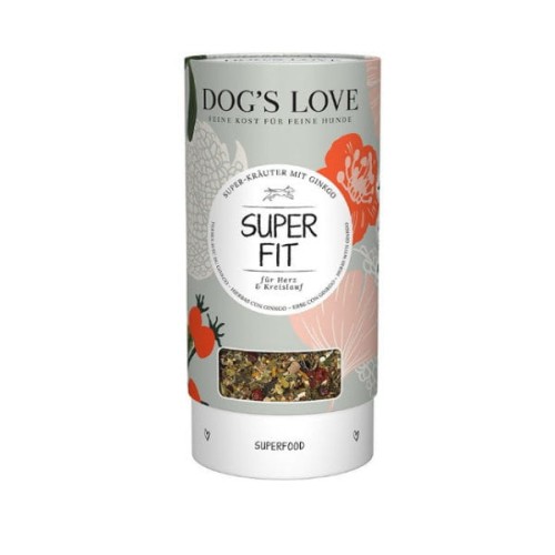 Zioła dla psa wspomagające pracę serca i układ krążenia - miłorząb japoński DOG'S LOVE Super Fit - 70 g.jpg