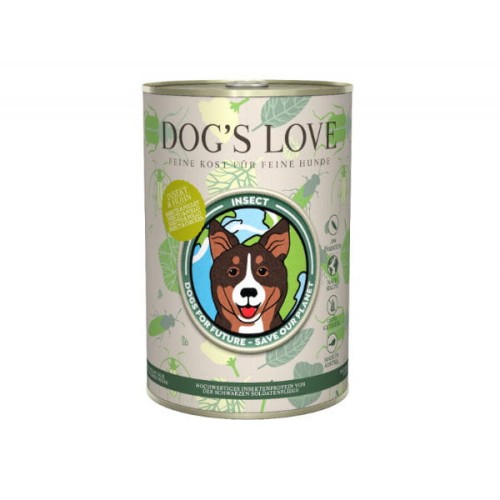 DOG'S LOVE Karma z owadów i kurczaka dla psów - 400 g.jpg