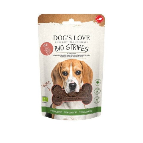 Mięsne paski dla psa - DOG'S LOVE BIO Stripes - wołowina - 150 g.jpg