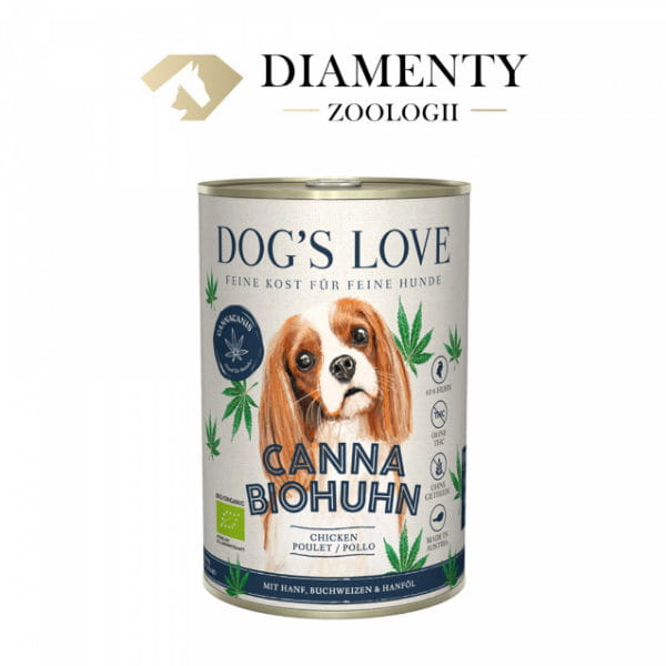 Kurczak z konopiami, gryką i olejem konopnym dla psa -  DOG'S LOVE BIO Canna Canis.jpg