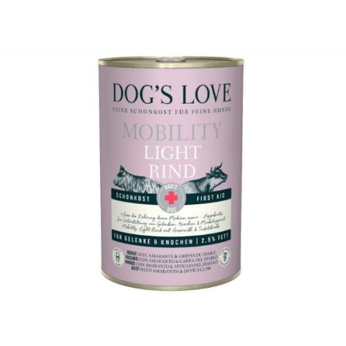Karma niskotłuszczowa dla psa  - wołowina DOG'S LOVE MOBILITY LIGHT - 400 g.jpg