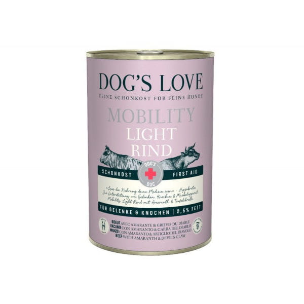 Karma niskotłuszczowa dla psa  - wołowina DOG'S LOVE MOBILITY LIGHT - 400 g.jpg