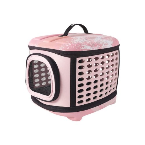IBIYAYA Transporter PINK SUNSET - kuferek składany dla psa - kolor różowy.jpg