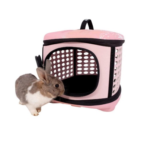 IBIYAYA Transporter PINK SUNSET - kuferek składany dla psa - różowy - 1.jpg